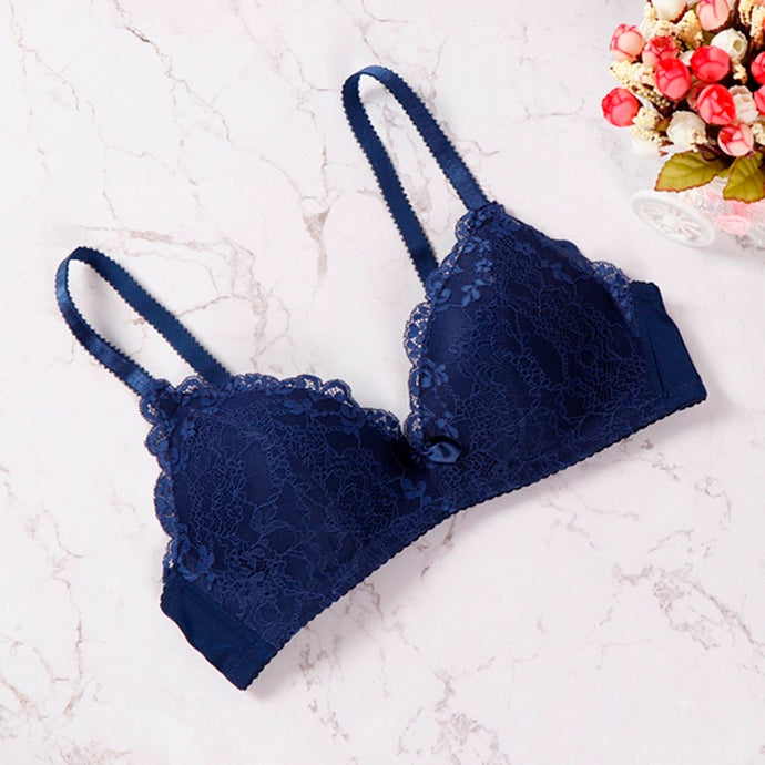 2018 lady push up bra wire free comfortable breathable sexy and bra ruffles underwear women lingerie