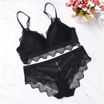 black sexy lingerie set
