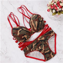 Load image into Gallery viewer, camouflage underwear set
