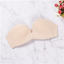 Load image into Gallery viewer, 2019 Seamless Invisible Bras Sexy Lingerie clear back Brassiere Half Cup Bra Women  Female Underwear Strapless Push Up ABC Bra