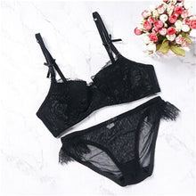Load image into Gallery viewer, black sexy lingerie set