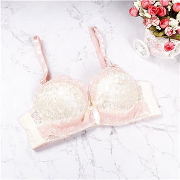 2019 bra woman underwear push up bra lingerie unlined lace bra women sexy female back closure lolita brassiere 3/4 cup bra