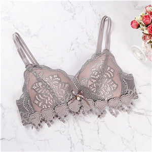 2019 Simple Bras For Women Underwear Wireless Bralette Women Thin Lace Push Up Bra Comfortable Solid Color Sexy Lingerie