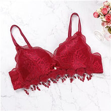 Load image into Gallery viewer, 2019 Simple Bras For Women Underwear Wireless Bralette Women Thin Lace Push Up Bra Comfortable Solid Color Sexy Lingerie