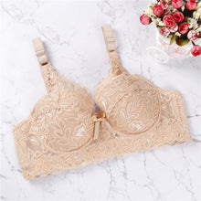 Load image into Gallery viewer, 2019 Sexy Lingerie Push Up Bra Lingerie Intimates Women&#39;s Clothing Intimates Floral Embroidery Black Big Size  BCD Cup
