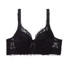 Load image into Gallery viewer, 2019 Sexy Lingerie Push Up Bra Lingerie Intimates Women&#39;s Clothing Intimates Floral Embroidery Black Big Size  BCD Cup
